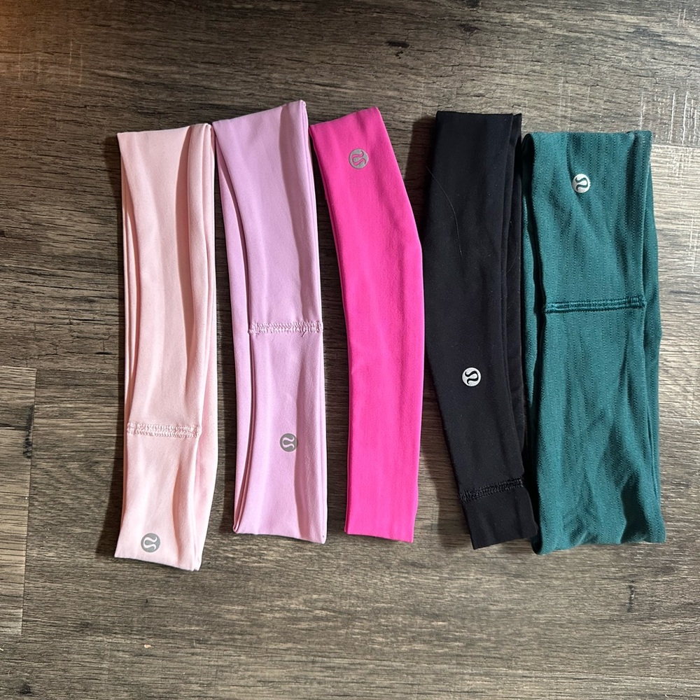 lululemon athletica Hairbands - Pink, Black, Green